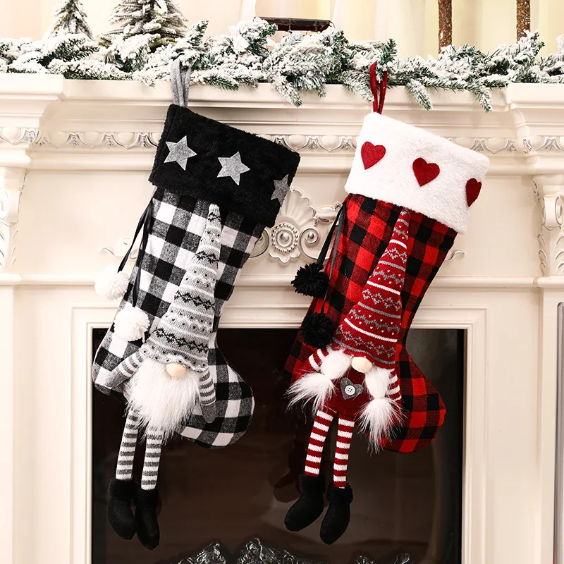 

Christmas Socks Gift Bag Christmas Decorations Children's Candy Christmas Socks Christmas Decorations Home рождество